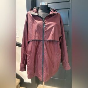 Charles River Apparel Maroon Rain Jacket
